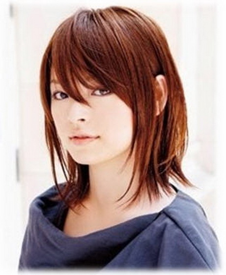 layered style hair Asian