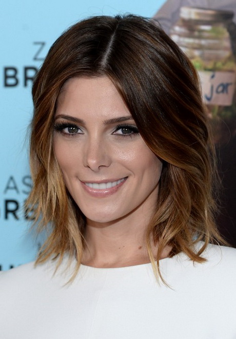 Ashley Greene Short Layered Ombre Bob Hairstyle for Women 2015 /Getty ...