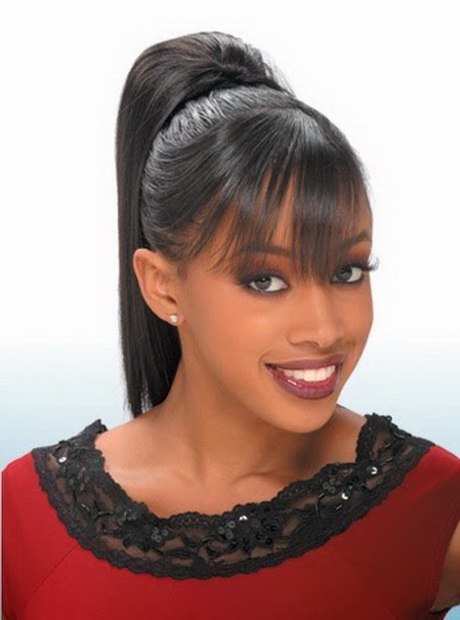 Back to How To Make Ponytail Hairstyles With Bangs