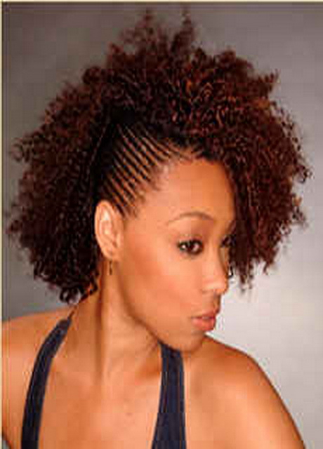Braided mohawk hairstyles for black women
