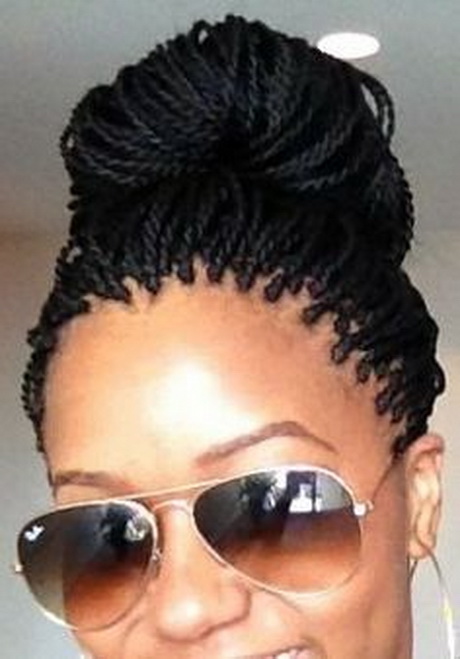 women Senegalese twists | Senegalese Twist Braids Updo | Hairstyle ...
