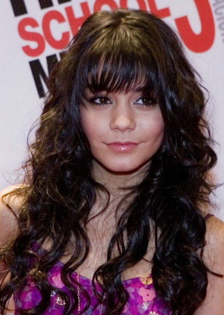 curly-hairstyles-with-fringe-85 Curly hairstyles with fringe