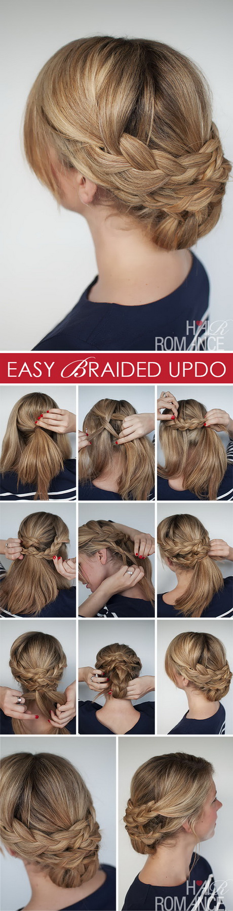 to: Easy braided updo tutorial. Hairstyle how to â€" Hair Romance easy ...