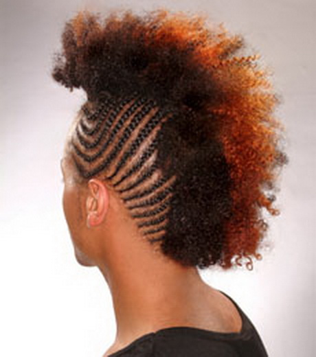 Mohawk braided hairstyles for black women