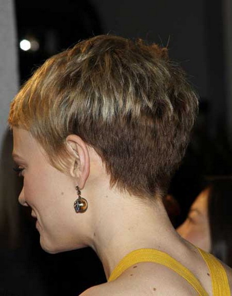 Pixie haircut back view