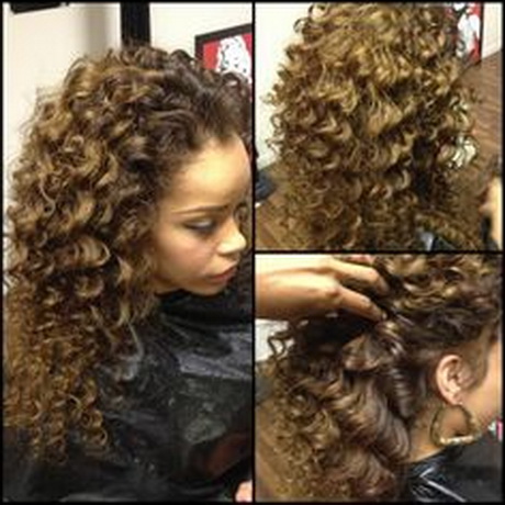 Sew in curly weave hairstyles