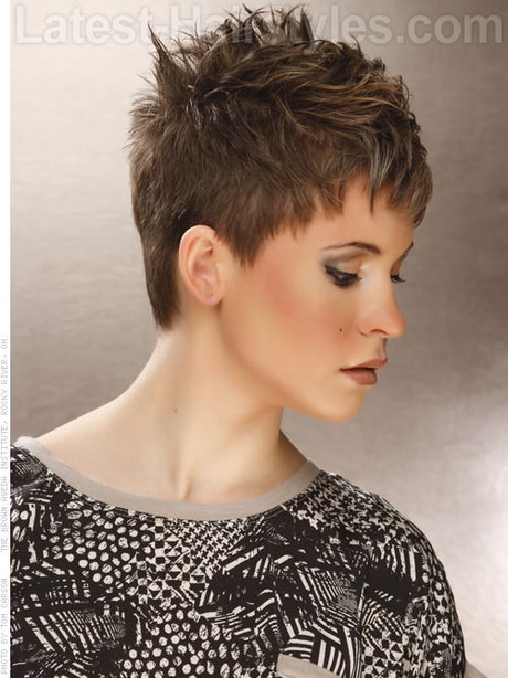 Short Choppy Hairstyles In Ash Blonde Pixie Style â€" View 2 Pin It