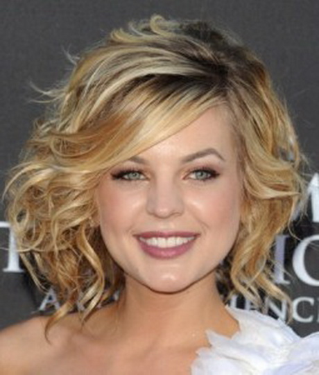 short-hairstyles-for-round-faces-and-curly-hair-01-18 Short hairstyles for round faces and curly hair