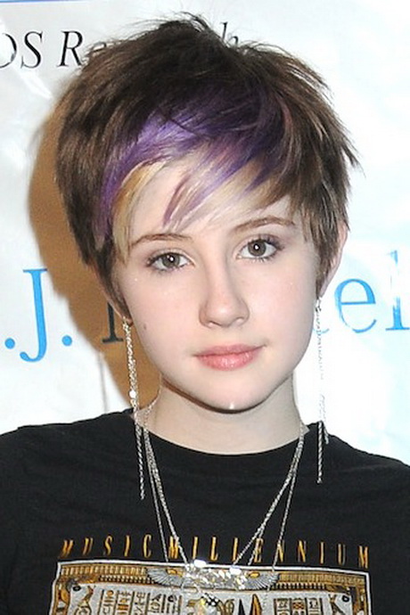 Short hairstyles for teenage girls