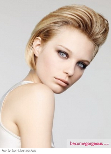 ... short_slickedback_hair_style-I2065#image middot; Sleek Short Hair