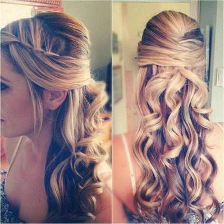 wedding-hair-with-braids-and-curls-79-3 Wedding hair with braids and curls