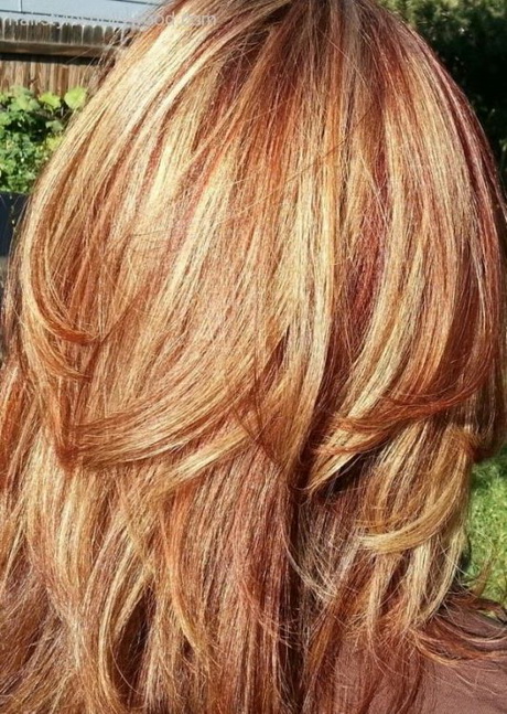 hairstyles-red-blonde-highlights-98_9 Hairstyles red blonde highlights