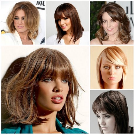 medium-length-haircuts-with-bangs-2019-34_7 Medium length haircuts with bangs 2019