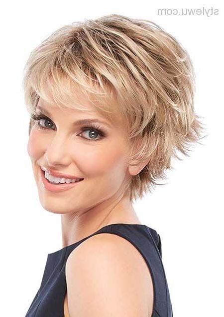 Short hairstyles women over 50 2018