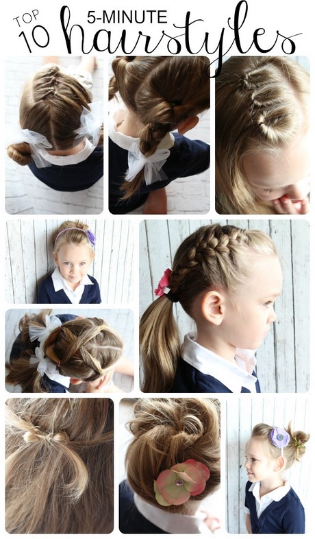 easy-hairdos-for-girls-13_9 Easy hairdos for girls