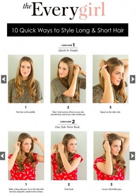 easy-ways-to-style-long-hair-08_9 Easy ways to style long hair