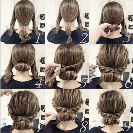 easy-updos-for-medium-hair-to-do-yourself-22_18 Easy updos for medium hair to do yourself