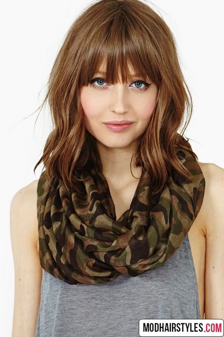 hairstyles-for-shoulder-length-hair-with-bangs-04_15 Hairstyles for shoulder length hair with bangs