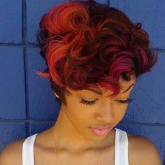 short-hairstyles-for-black-women-with-color-55_14 Short hairstyles for black women with color