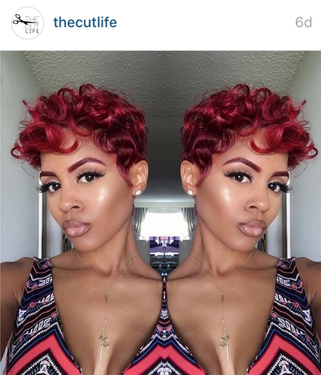 short-hairstyles-for-black-women-with-color-55_17 Short hairstyles for black women with color