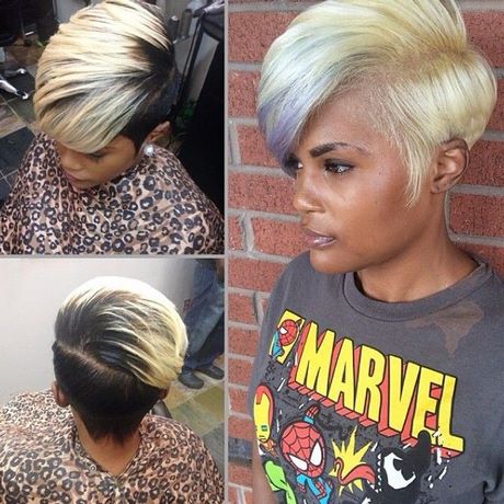 short-hairstyles-for-black-women-with-color-55_20 Short hairstyles for black women with color