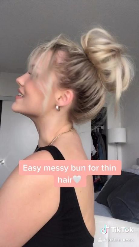 messy-bun-for-thin-hair-04_4 Messy bun for thin hair