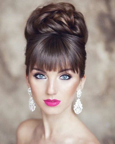 wedding-hairstyles-for-long-hair-with-fringe-62 Wedding hairstyles for long hair with fringe