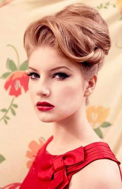 50s Vintage Hairstyles 1950 updo styles 50s Vintage Hairstyles 1950 updo styles