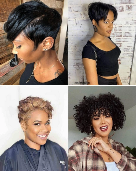short-hairstyles-2023-female-black-hair-001 Short hairstyles 2023 female black hair