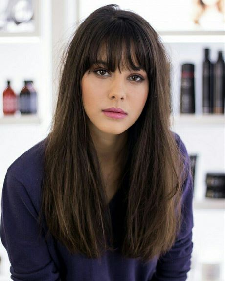 hairstyles-for-long-hair-and-fringe-23_3 Hairstyles for long hair and fringe