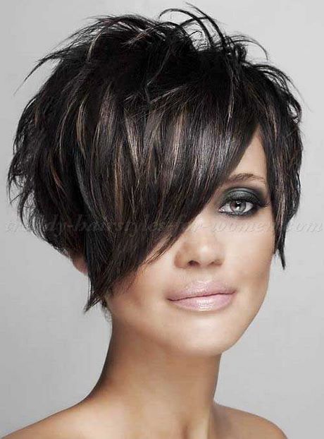 short-hairstyles-with-long-fringe-18_7 Short hairstyles with long fringe