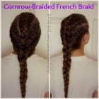 Regular braid hairstyles
