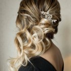 Bridesmaid hair to the side
