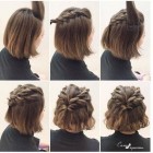 Simple hairstyle for short hair