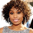 Short curly weave with bangs