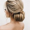 Low bun wedding hair