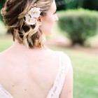 Wedding hair flowers for short hairstyles
