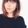 Haircut with bangs for round face