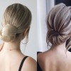 Simple hairstyle in home