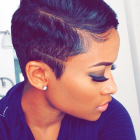 Hairstyles for really short black hair