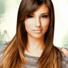 Layered haircuts for long hair with side fringe