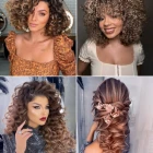 Trendy hairstyles for curly hair 2024