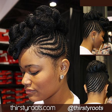 Black braided updo hairstyles - Style and Beauty