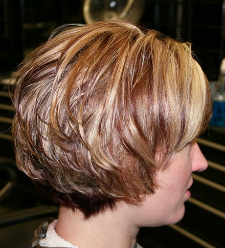 Short Layered Wedge Haircut Photos