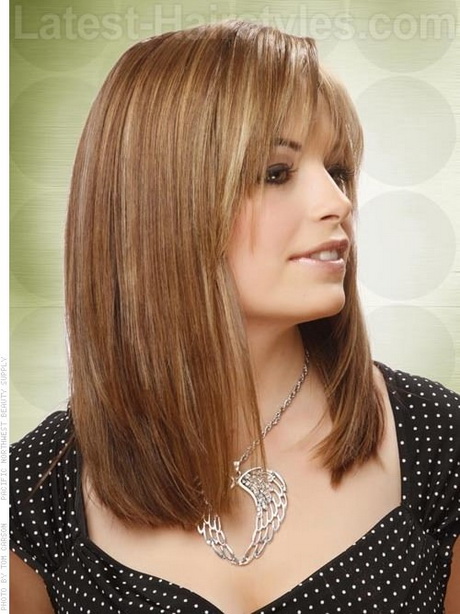 Medium Length Layered Bob With Bangs