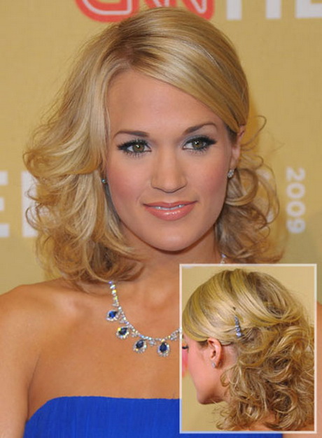 Curly Medium Length Hairstyles For Prom