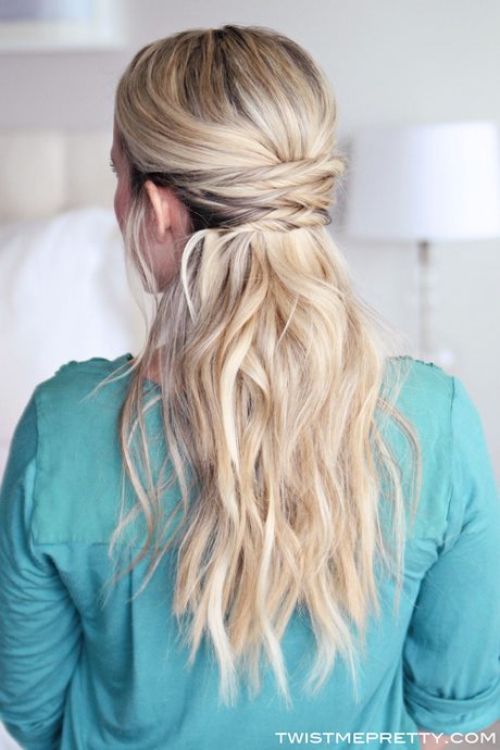 simple-half-updos-for-long-hair-23 Simple half updos for long hair