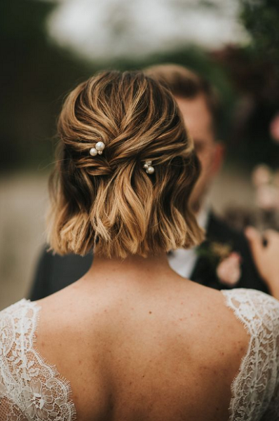 short-wavy-wedding-hair-68 Short wavy wedding hair