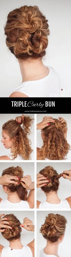 easy-everyday-hairstyles-for-curly-hair-14 Easy everyday hairstyles for curly hair