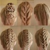 Different styles of hair braids